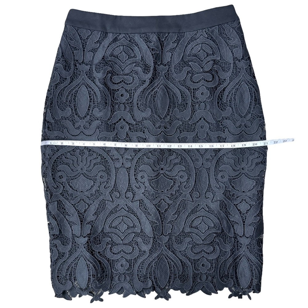 Gracia Black Lace Pencil Midi Skirt NWT - Picture 4 of 9